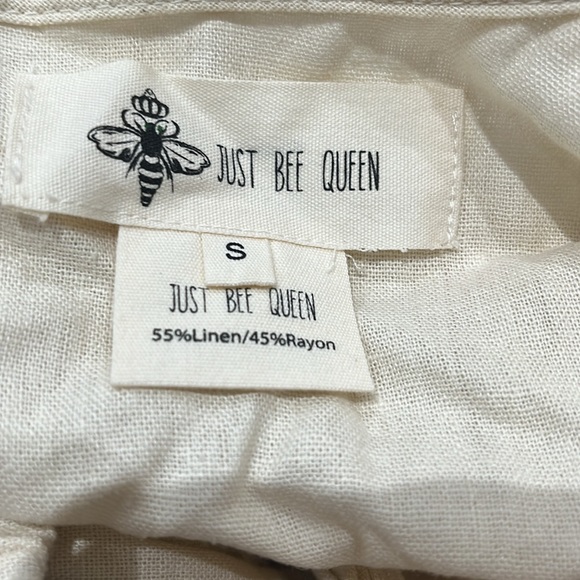 Just BEE Queen X Revolve Colette Dress in cream size S.NWOT - Picture 7 of 7